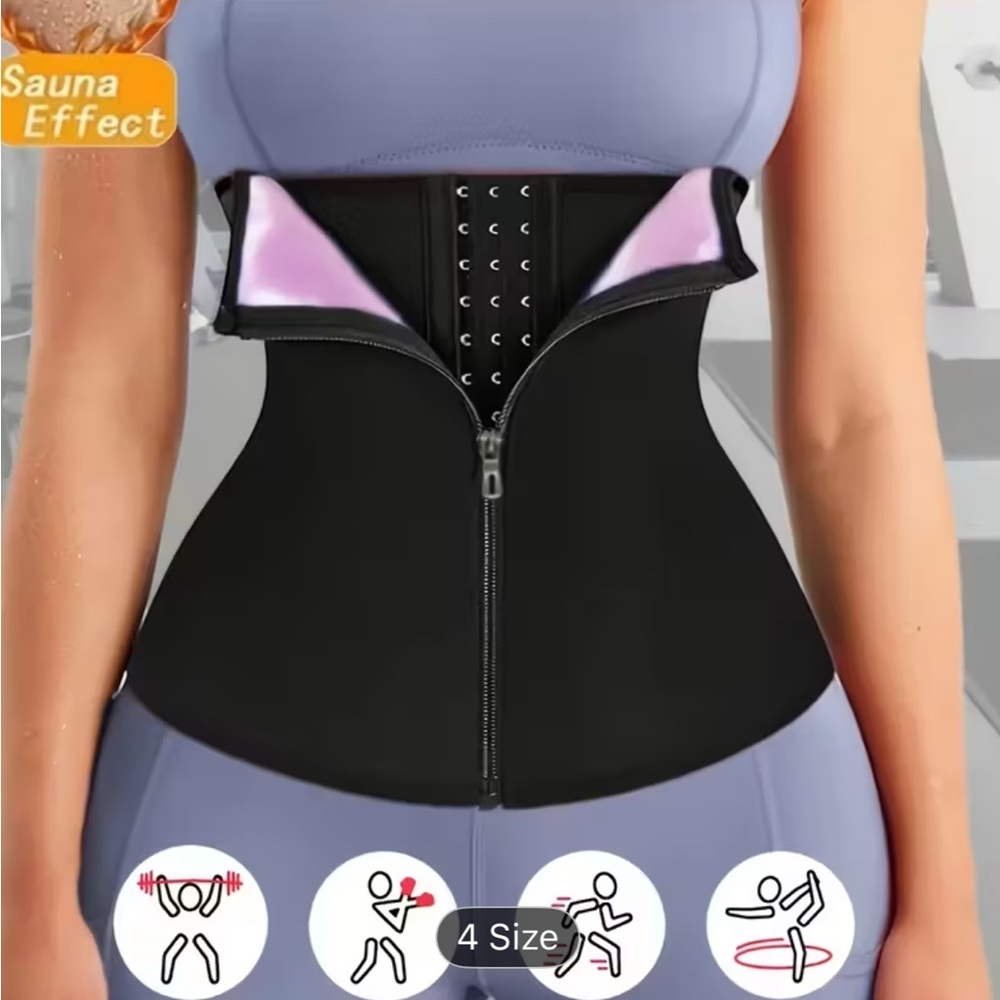 Purple and Black Women’s Slimming Waist Trainer Belt